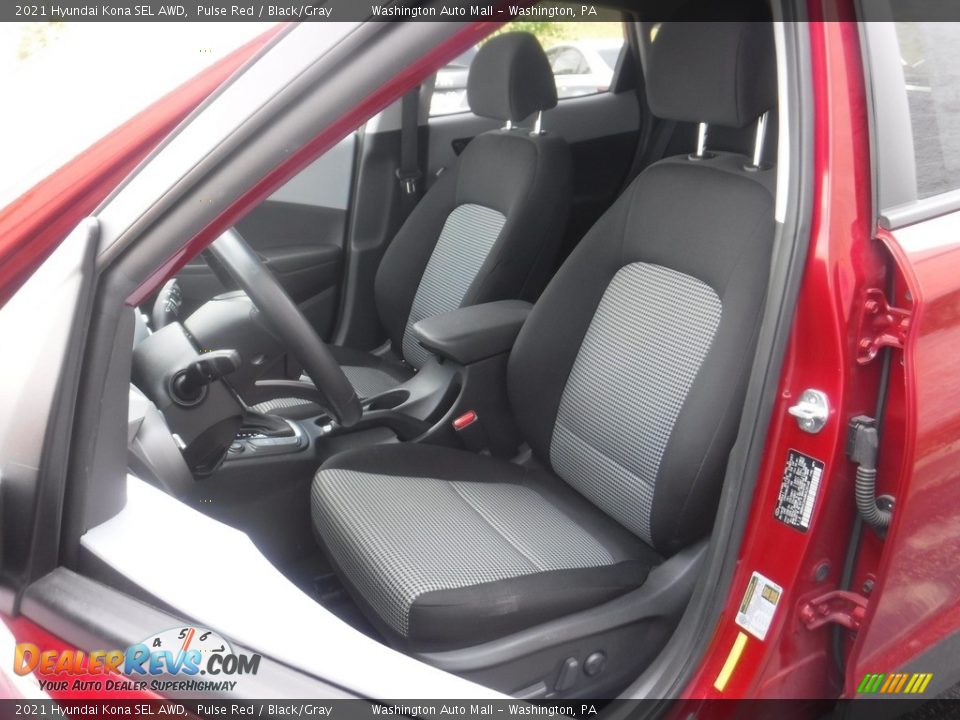 2021 Hyundai Kona SEL AWD Pulse Red / Black/Gray Photo #13