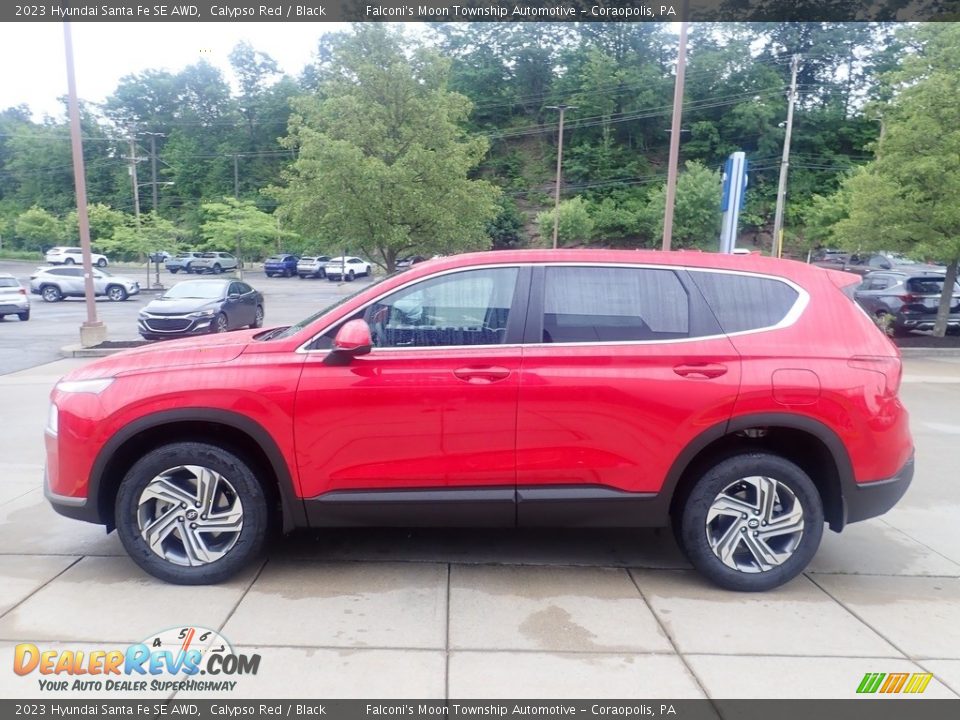 2023 Hyundai Santa Fe SE AWD Calypso Red / Black Photo #6