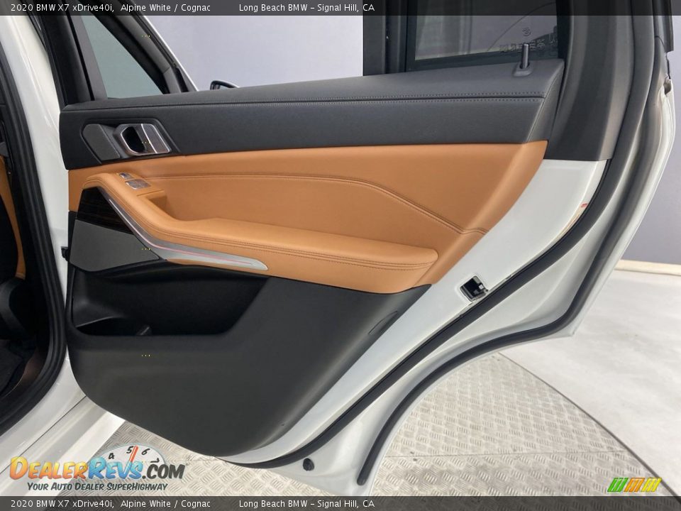 2020 BMW X7 xDrive40i Alpine White / Cognac Photo #34