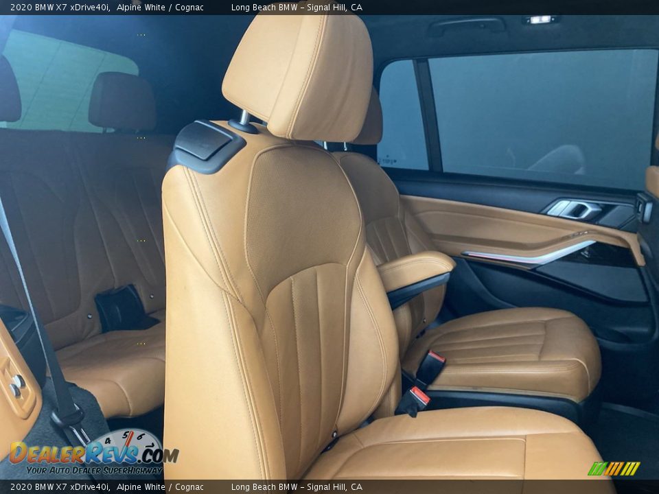 2020 BMW X7 xDrive40i Alpine White / Cognac Photo #36