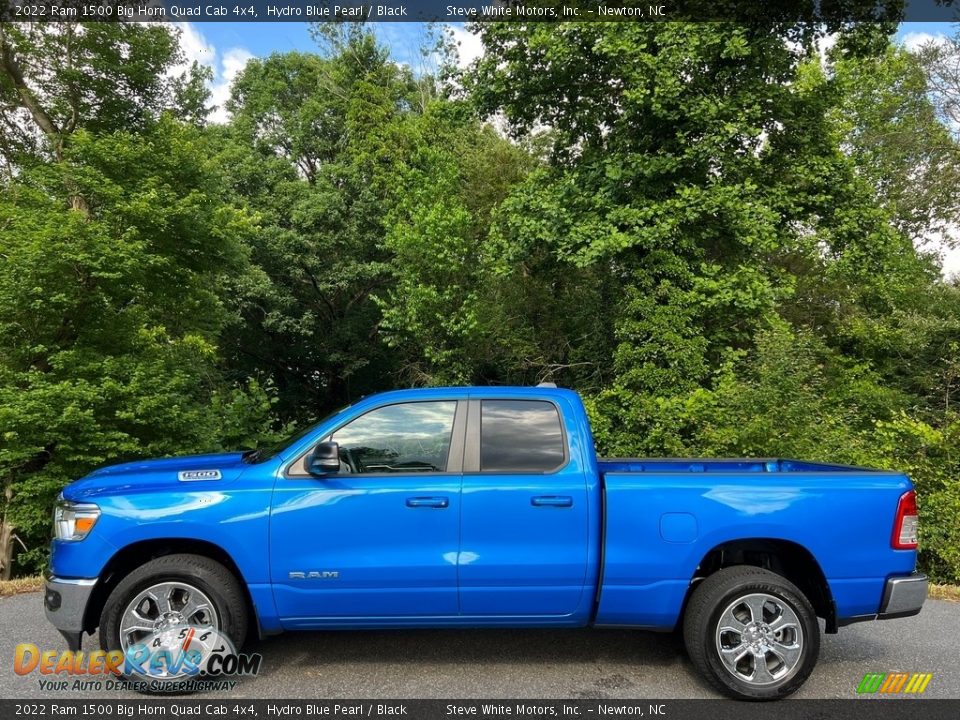 Hydro Blue Pearl 2022 Ram 1500 Big Horn Quad Cab 4x4 Photo #1