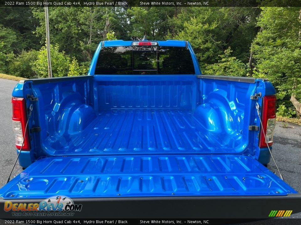 2022 Ram 1500 Big Horn Quad Cab 4x4 Hydro Blue Pearl / Black Photo #8