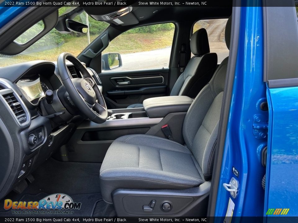 2022 Ram 1500 Big Horn Quad Cab 4x4 Hydro Blue Pearl / Black Photo #11