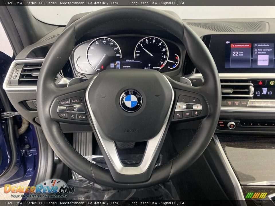 2020 BMW 3 Series 330i Sedan Mediterranean Blue Metallic / Black Photo #17