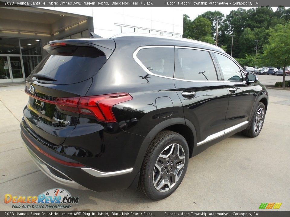 2023 Hyundai Santa Fe Hybrid Limited AWD Plug-In Hybrid Black Noir Pearl / Black Photo #2