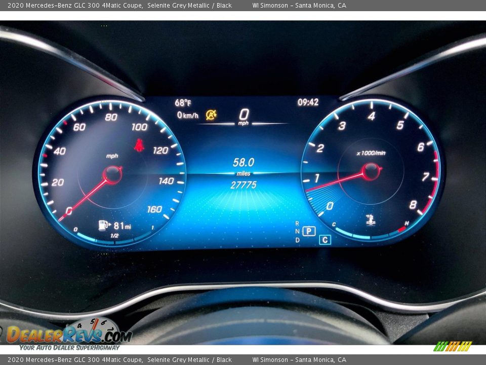 2020 Mercedes-Benz GLC 300 4Matic Coupe Gauges Photo #23