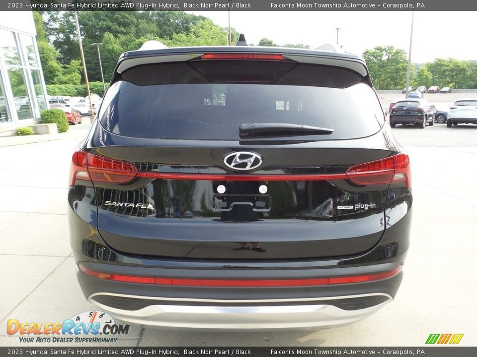 2023 Hyundai Santa Fe Hybrid Limited AWD Plug-In Hybrid Black Noir Pearl / Black Photo #3