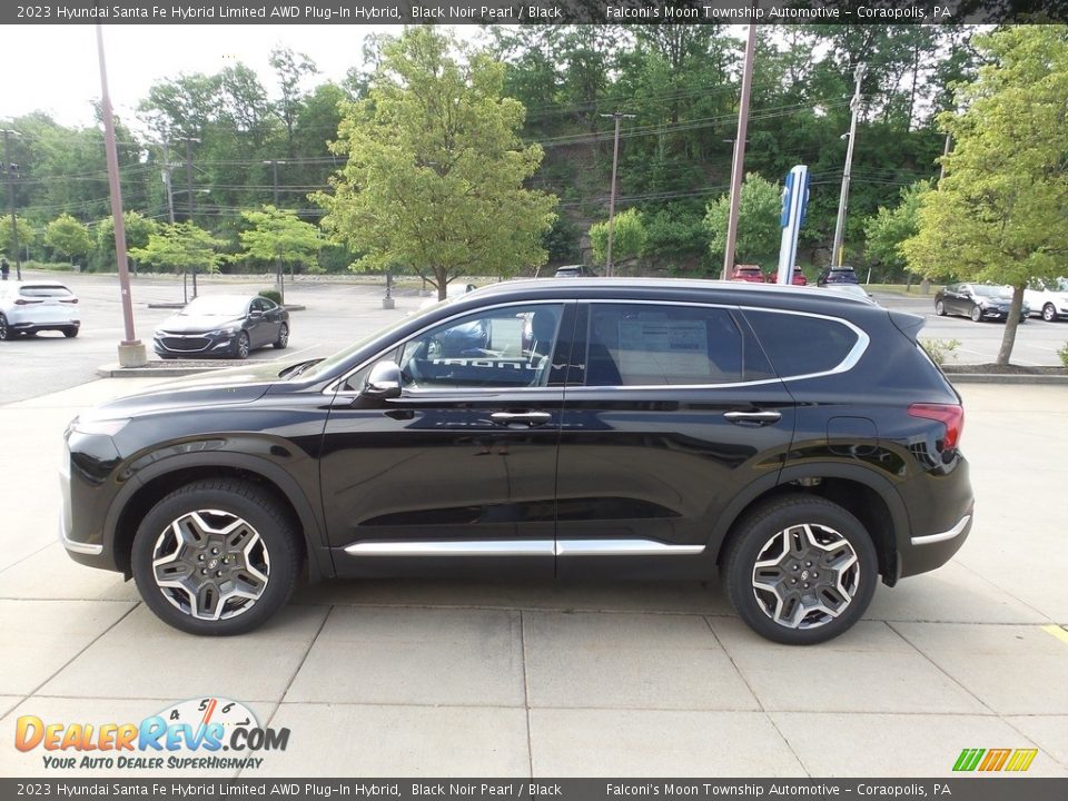 2023 Hyundai Santa Fe Hybrid Limited AWD Plug-In Hybrid Black Noir Pearl / Black Photo #6