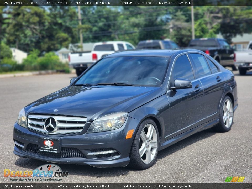 2011 Mercedes-Benz C 300 Sport 4Matic Steel Grey Metallic / Black Photo #1