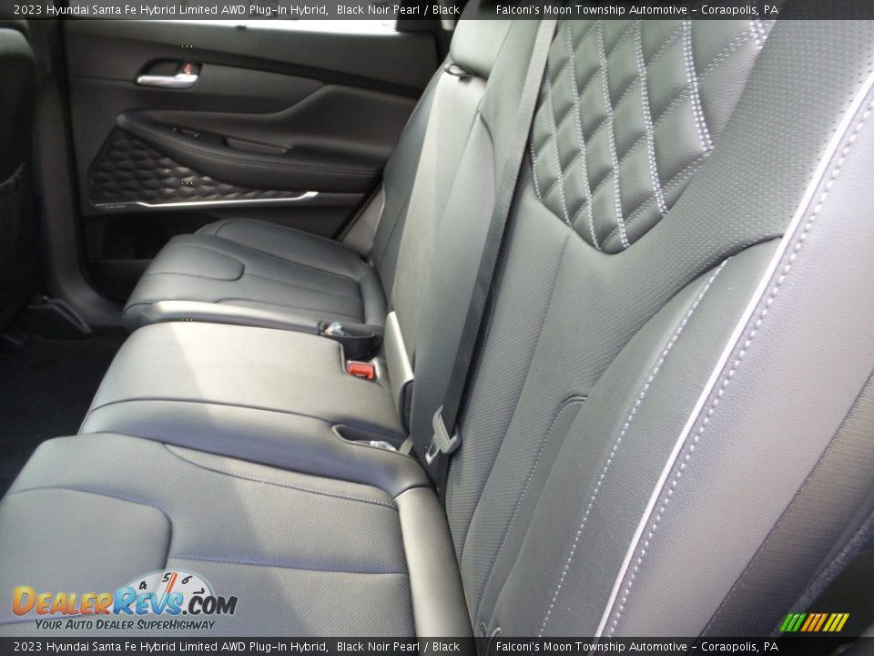2023 Hyundai Santa Fe Hybrid Limited AWD Plug-In Hybrid Black Noir Pearl / Black Photo #12