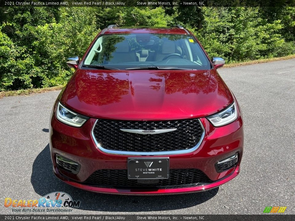 2021 Chrysler Pacifica Limited AWD Velvet Red Pearl / Black/Alloy Photo #3