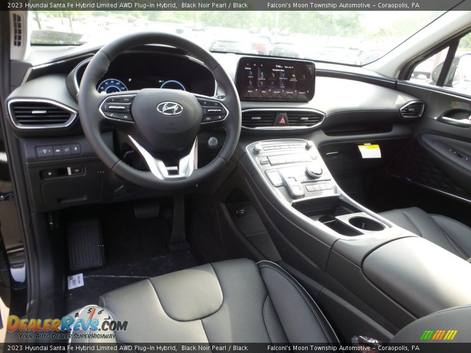 Black Interior - 2023 Hyundai Santa Fe Hybrid Limited AWD Plug-In Hybrid Photo #13