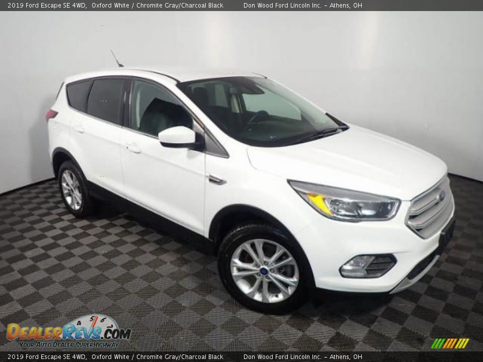 2019 Ford Escape SE 4WD Oxford White / Chromite Gray/Charcoal Black Photo #2
