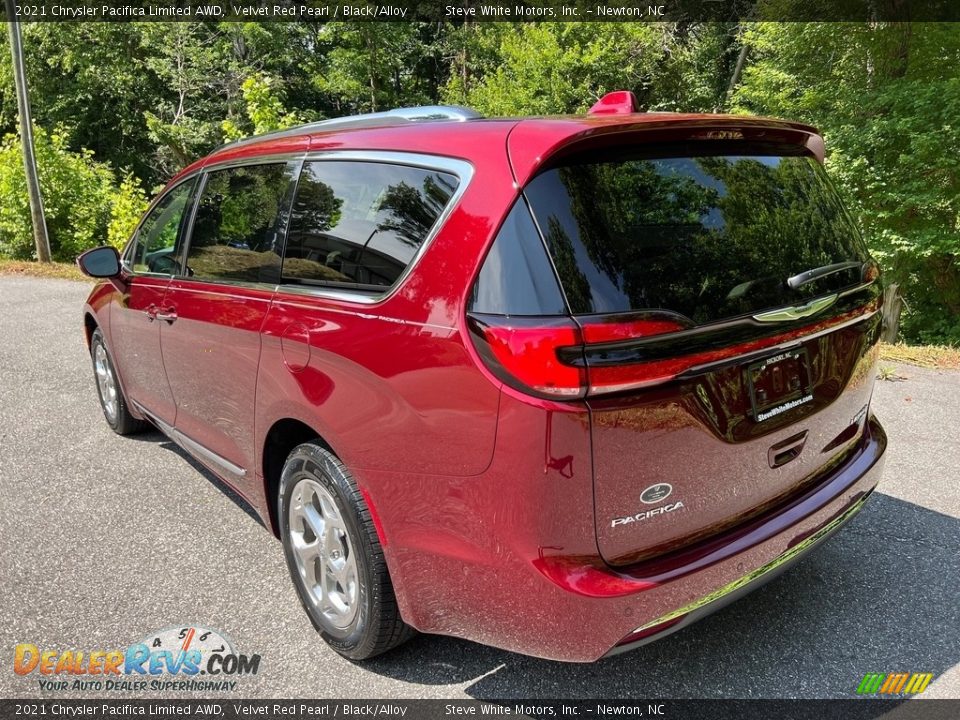 2021 Chrysler Pacifica Limited AWD Velvet Red Pearl / Black/Alloy Photo #8