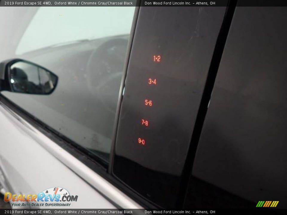 2019 Ford Escape SE 4WD Oxford White / Chromite Gray/Charcoal Black Photo #15