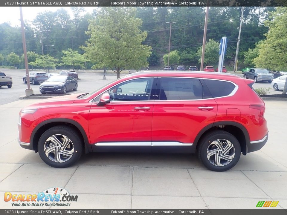 2023 Hyundai Santa Fe SEL AWD Calypso Red / Black Photo #6