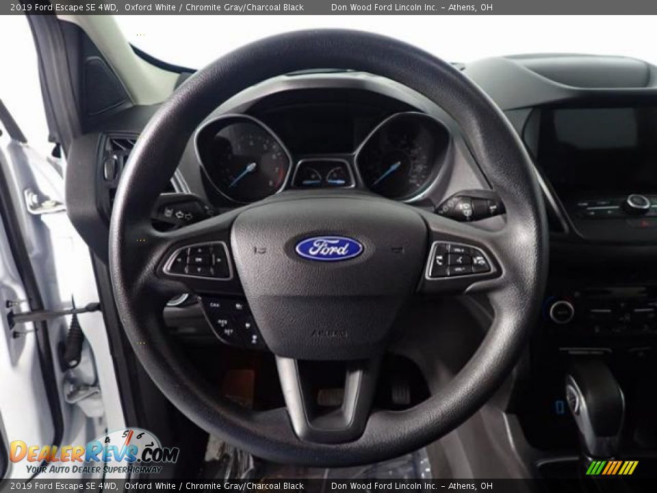 2019 Ford Escape SE 4WD Oxford White / Chromite Gray/Charcoal Black Photo #22
