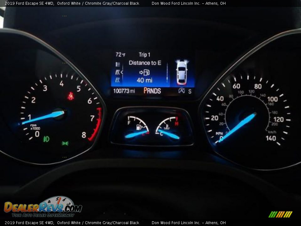 2019 Ford Escape SE 4WD Oxford White / Chromite Gray/Charcoal Black Photo #23