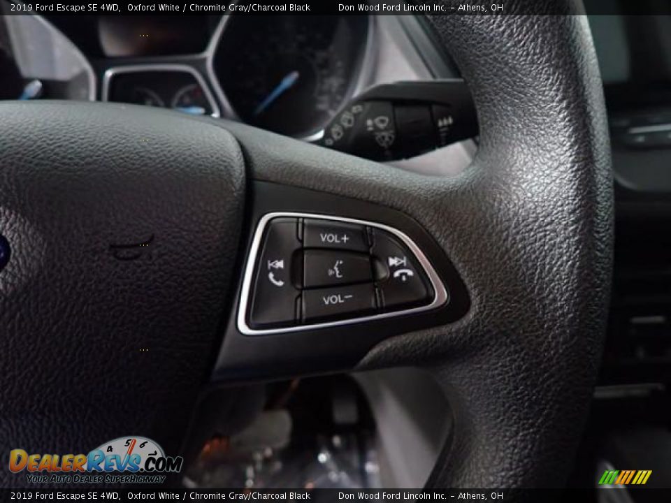 2019 Ford Escape SE 4WD Oxford White / Chromite Gray/Charcoal Black Photo #25