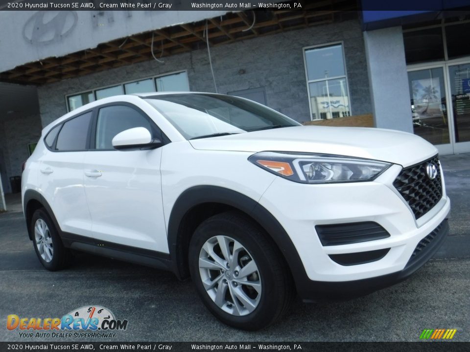 2020 Hyundai Tucson SE AWD Cream White Pearl / Gray Photo #1