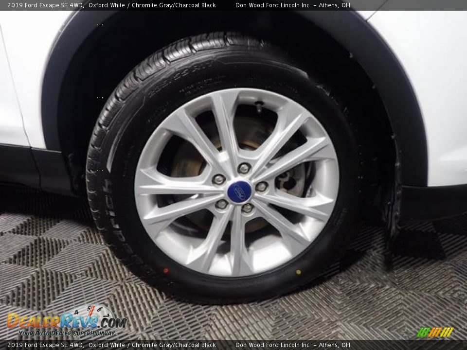 2019 Ford Escape SE 4WD Oxford White / Chromite Gray/Charcoal Black Photo #36