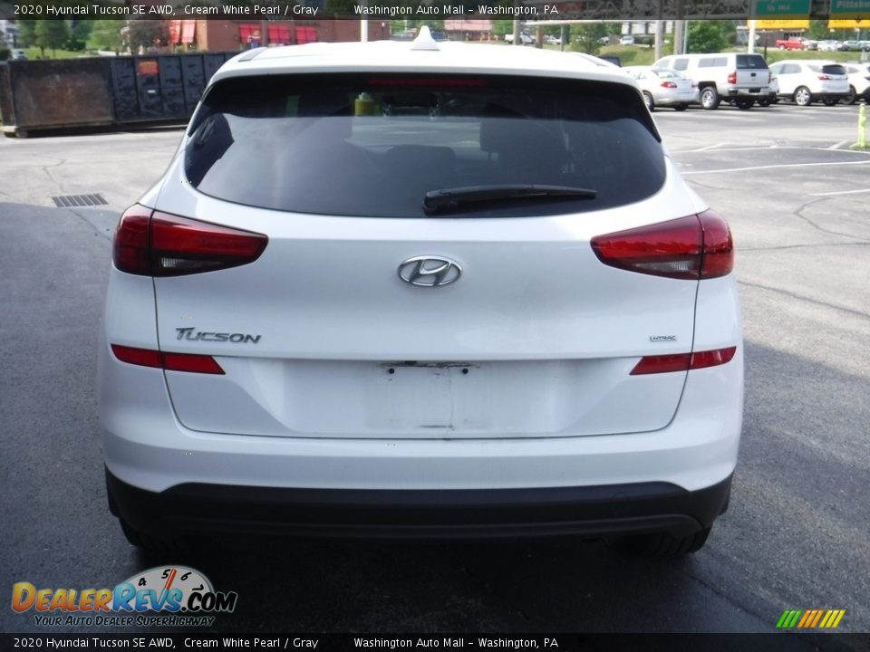 2020 Hyundai Tucson SE AWD Cream White Pearl / Gray Photo #7