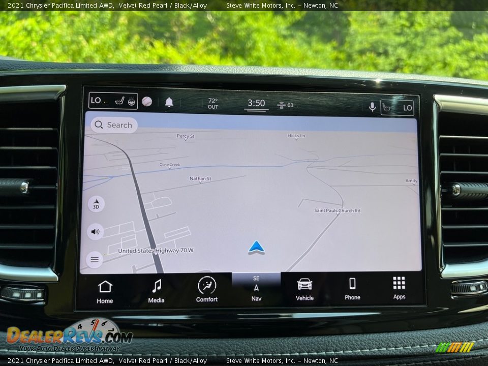 Navigation of 2021 Chrysler Pacifica Limited AWD Photo #24
