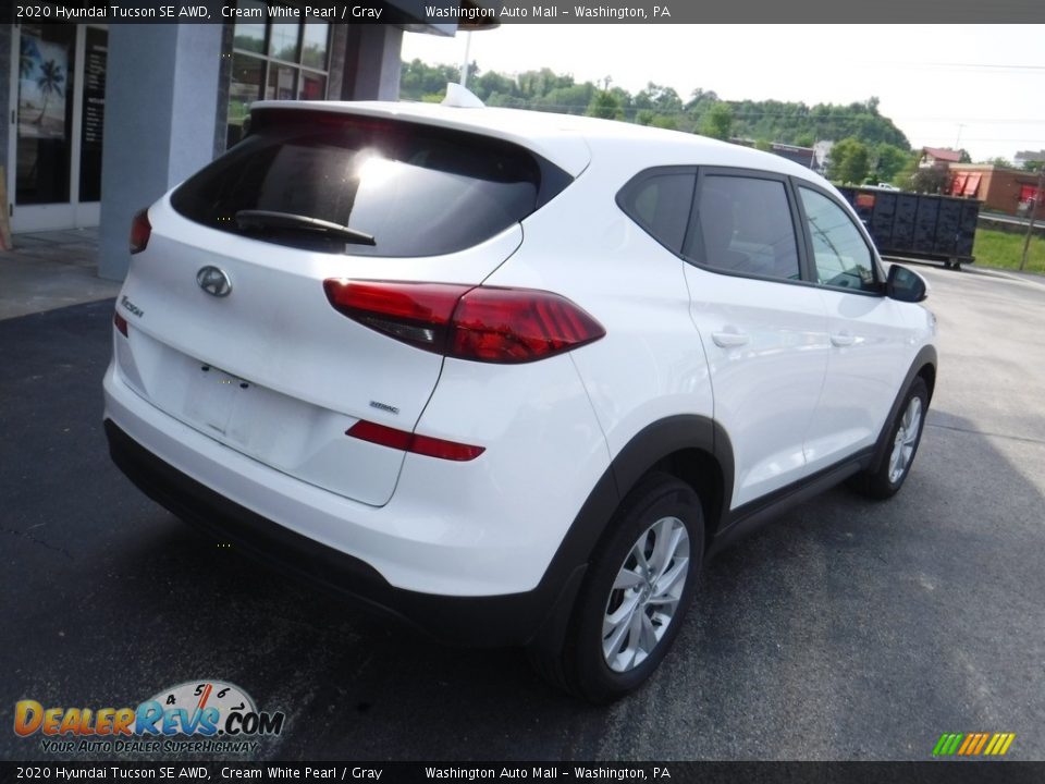 2020 Hyundai Tucson SE AWD Cream White Pearl / Gray Photo #8