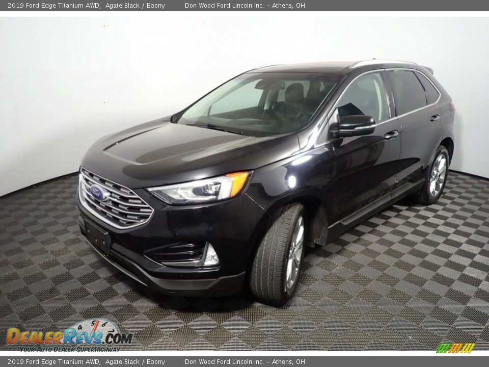 2019 Ford Edge Titanium AWD Agate Black / Ebony Photo #8