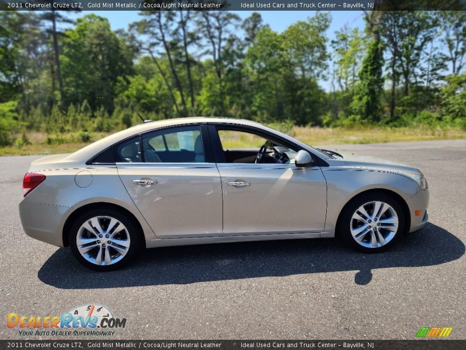 2011 Chevrolet Cruze LTZ Gold Mist Metallic / Cocoa/Light Neutral Leather Photo #8