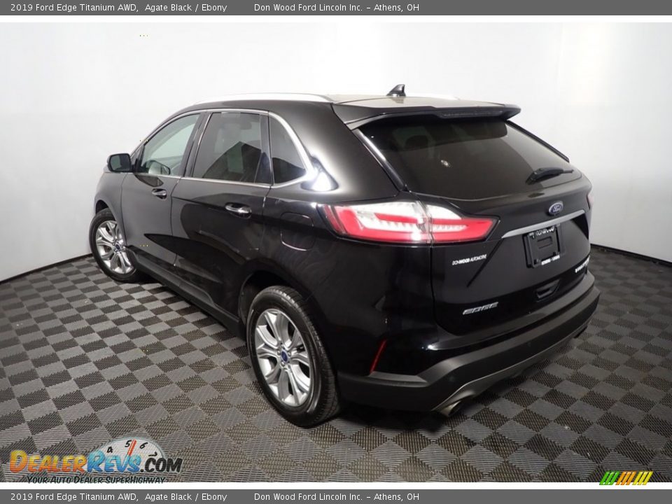 2019 Ford Edge Titanium AWD Agate Black / Ebony Photo #10