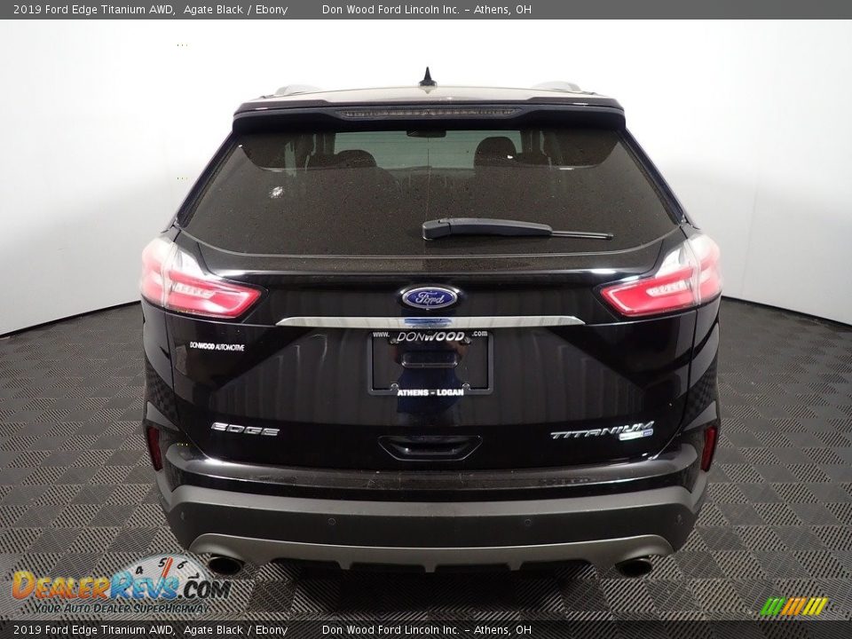 2019 Ford Edge Titanium AWD Agate Black / Ebony Photo #11