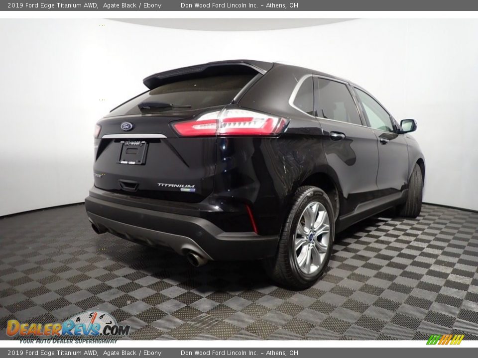 2019 Ford Edge Titanium AWD Agate Black / Ebony Photo #15