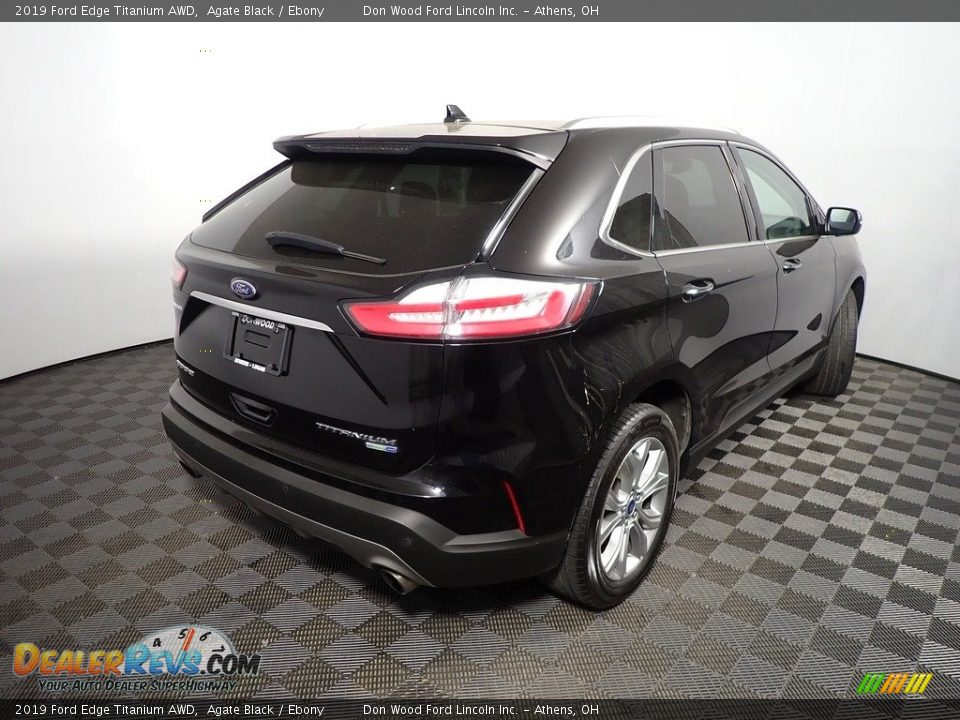 2019 Ford Edge Titanium AWD Agate Black / Ebony Photo #16