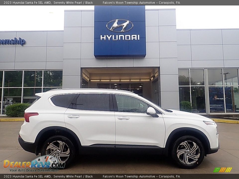 2023 Hyundai Santa Fe SEL AWD Serenity White Pearl / Black Photo #1