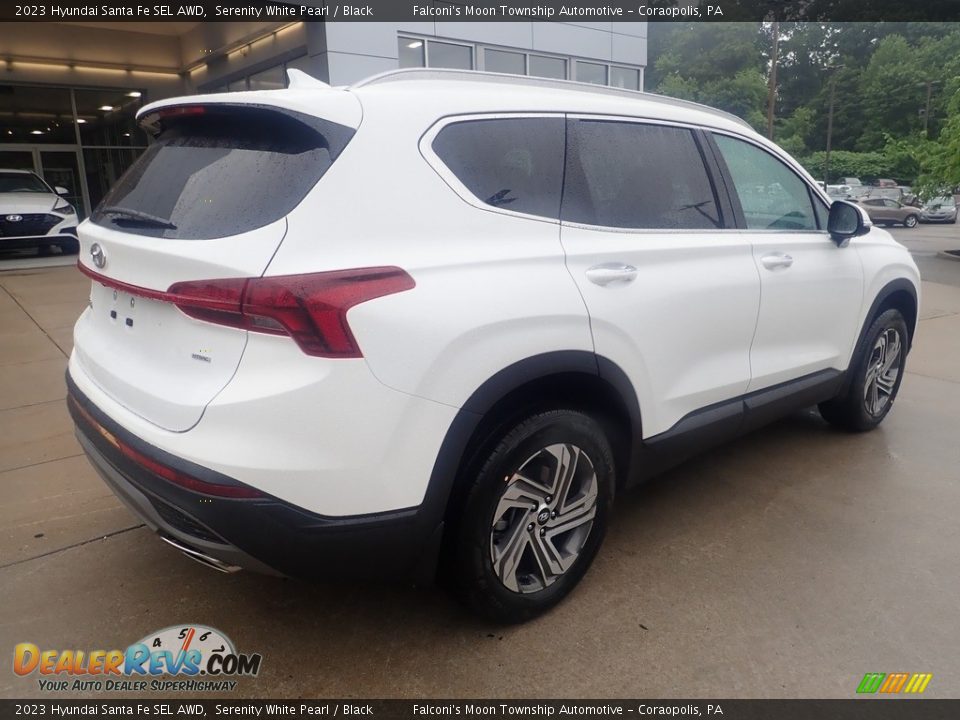 2023 Hyundai Santa Fe SEL AWD Serenity White Pearl / Black Photo #2