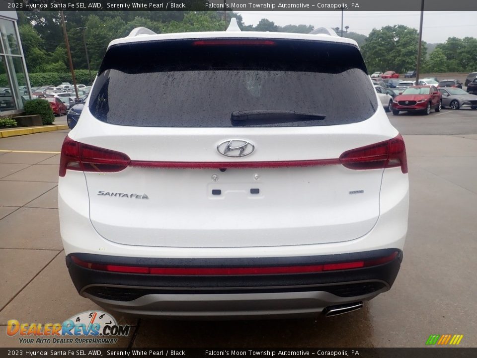 2023 Hyundai Santa Fe SEL AWD Serenity White Pearl / Black Photo #3