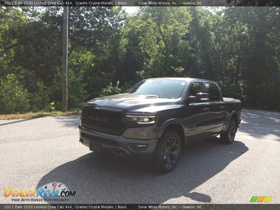 2021 Ram 1500 Limited Crew Cab 4x4 Granite Crystal Metallic / Black Photo #2