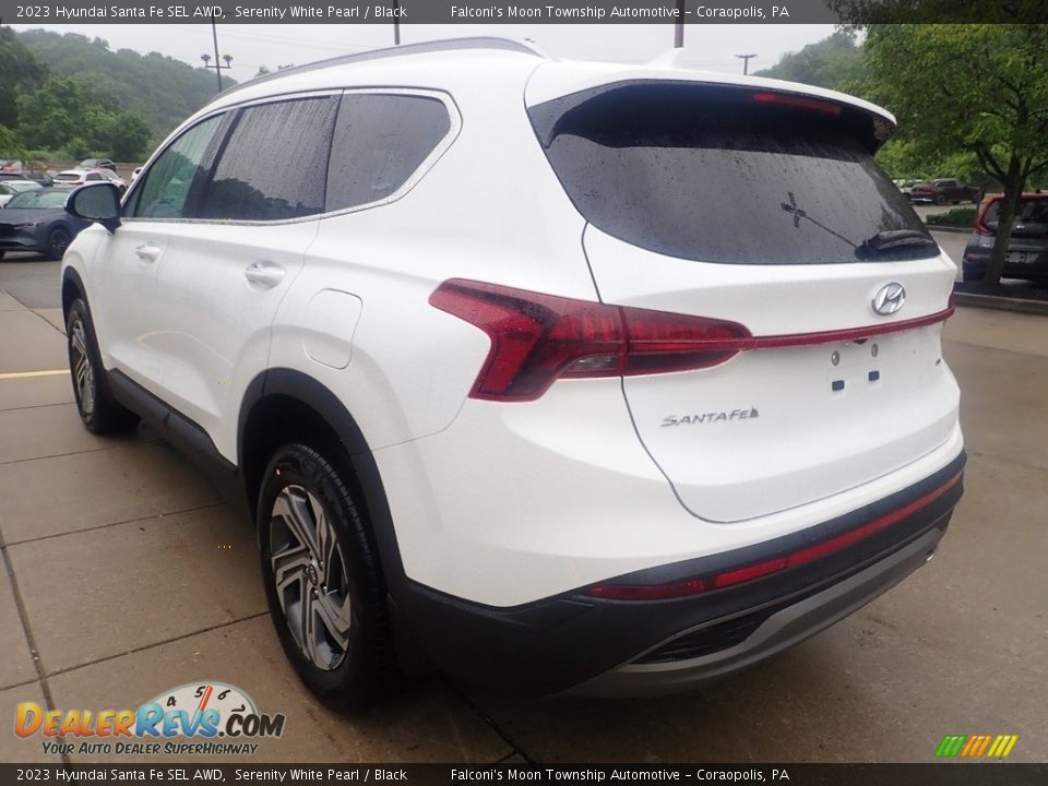 2023 Hyundai Santa Fe SEL AWD Serenity White Pearl / Black Photo #5