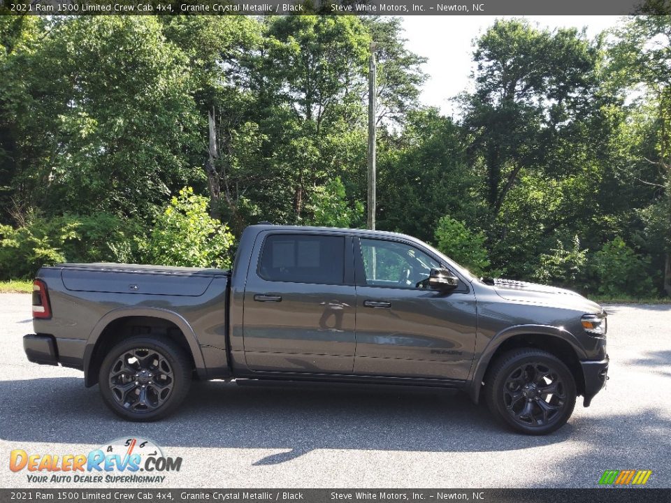 2021 Ram 1500 Limited Crew Cab 4x4 Granite Crystal Metallic / Black Photo #5