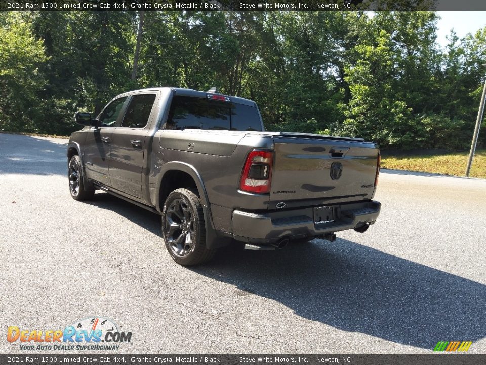 2021 Ram 1500 Limited Crew Cab 4x4 Granite Crystal Metallic / Black Photo #8