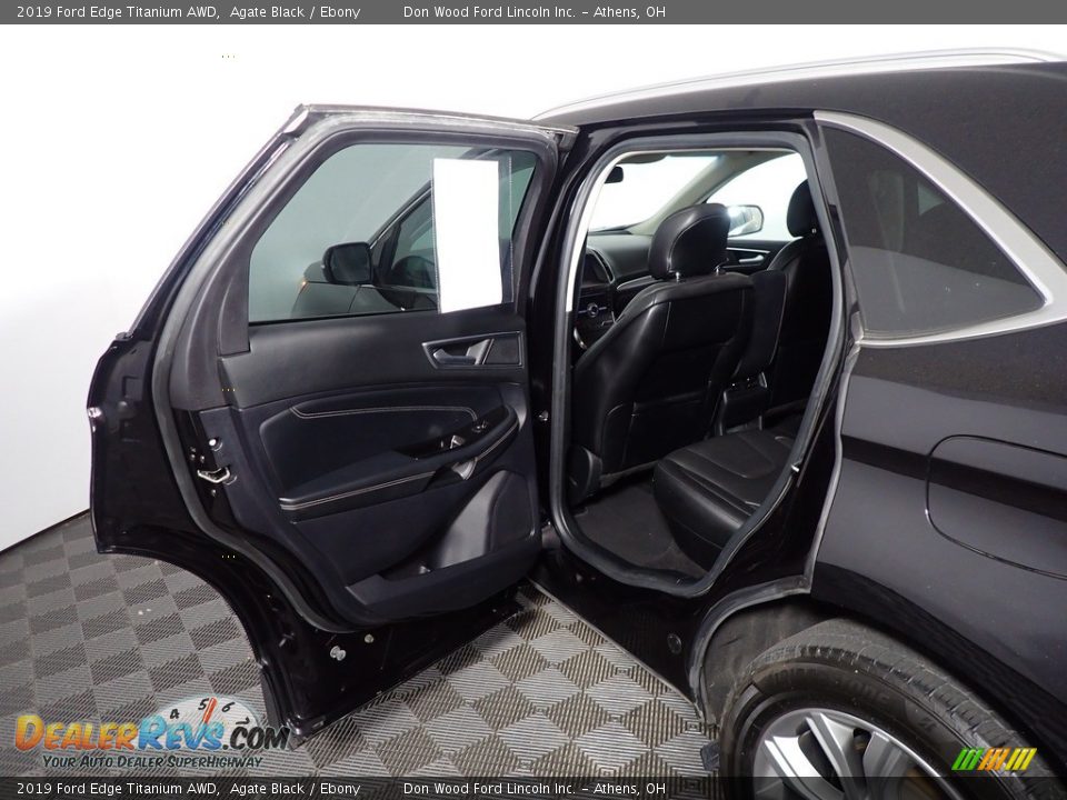 2019 Ford Edge Titanium AWD Agate Black / Ebony Photo #31