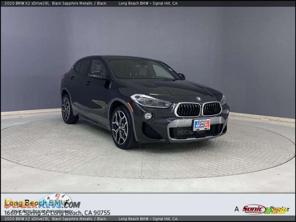 2020 BMW X2 sDrive28i Black Sapphire Metallic / Black Photo #1