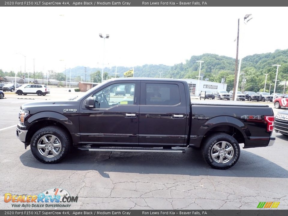 2020 Ford F150 XLT SuperCrew 4x4 Agate Black / Medium Earth Gray Photo #5
