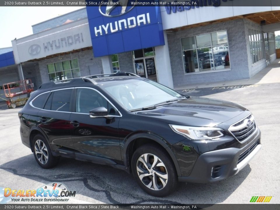 2020 Subaru Outback 2.5i Limited Crystal Black Silica / Slate Black Photo #1