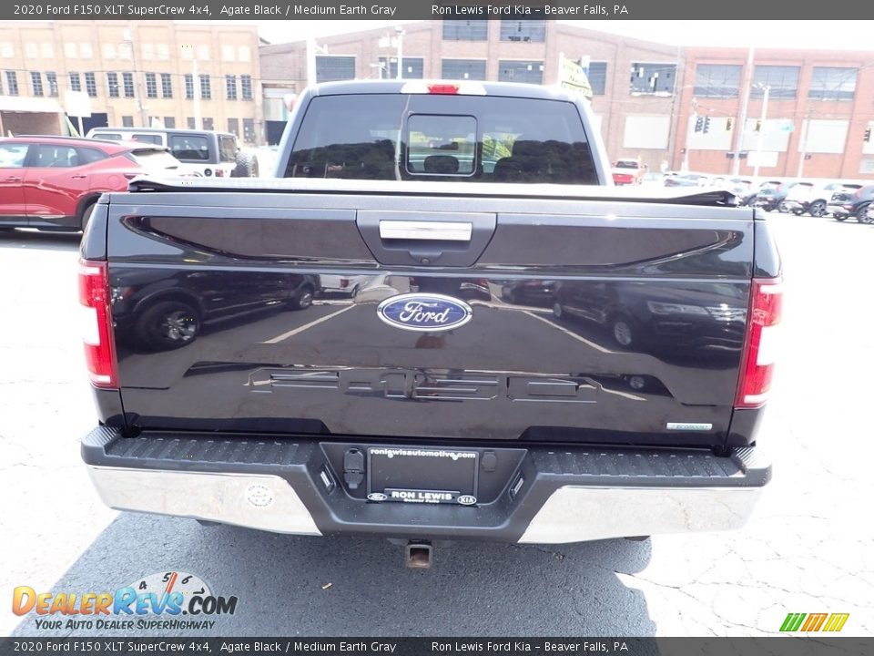 2020 Ford F150 XLT SuperCrew 4x4 Agate Black / Medium Earth Gray Photo #7