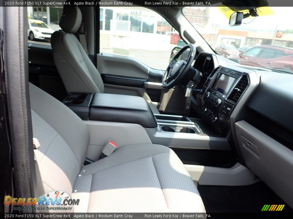 2020 Ford F150 XLT SuperCrew 4x4 Agate Black / Medium Earth Gray Photo #11