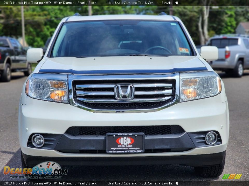 2013 Honda Pilot Touring 4WD White Diamond Pearl / Black Photo #3