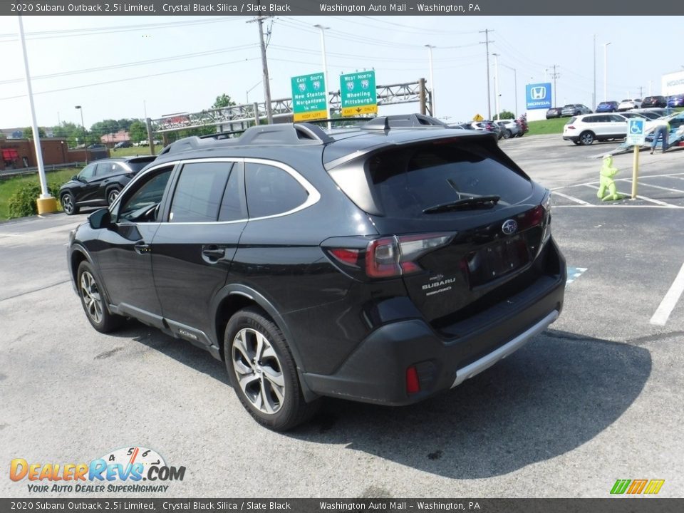 2020 Subaru Outback 2.5i Limited Crystal Black Silica / Slate Black Photo #7