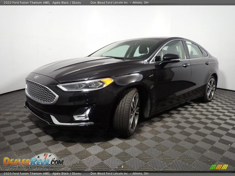 2020 Ford Fusion Titanium AWD Agate Black / Ebony Photo #10